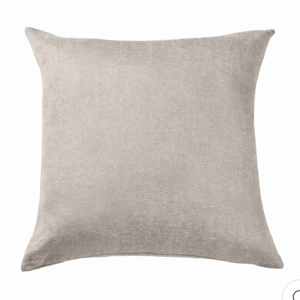 Ann Gish Chino Pillow Cover in Platinum